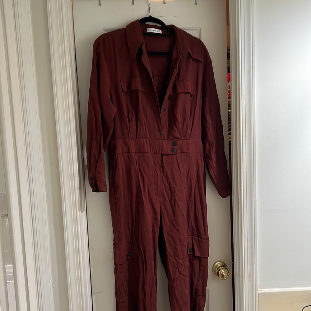 Burgundy jumpsuit